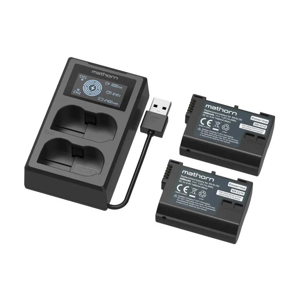 Kameras akumulatoru lādētājs Mathorn Power Kit