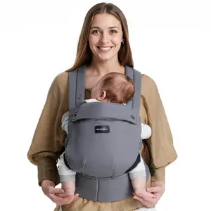 Эргономичная переноска для младенцев и детей Momcozy BC001, цвет серый