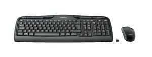 Logitech Wireless Combo MK330 tastatūras un peles komplekts pilna izmēra QWERTZ vācu izkārtojums USB melns birojam