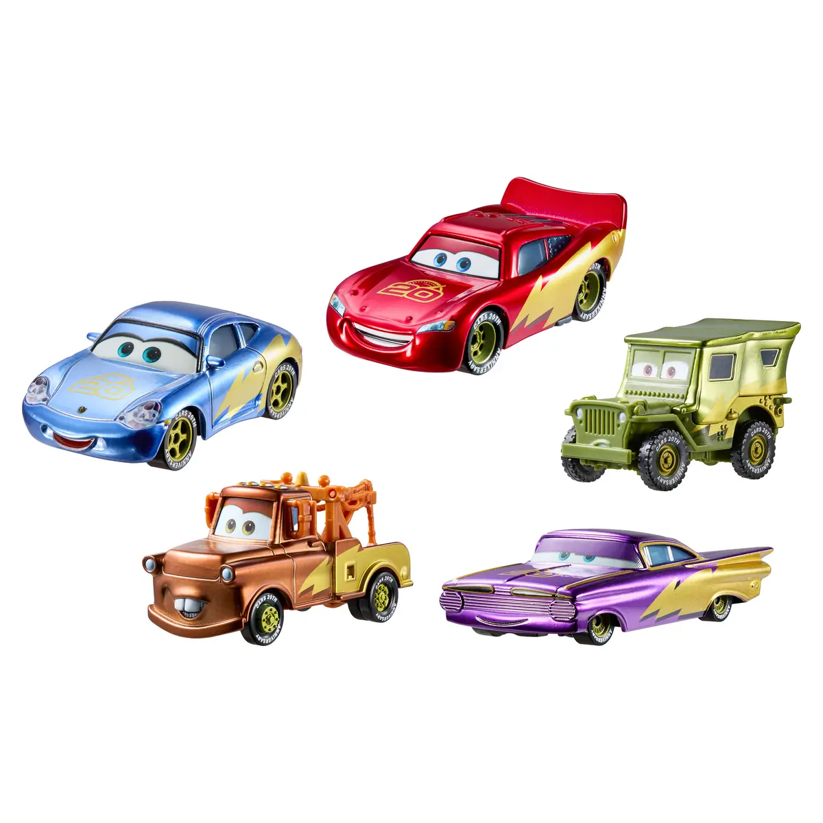 MATTEL Radiator Springs 5-daļu metāla rotaļu