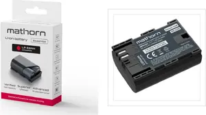 Mathorn MB-E200 Essential Camera Battery 2000mAh Replacement for Canon LP-E6NH