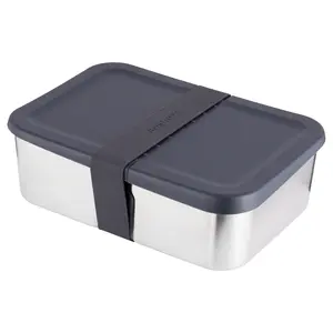 BergHOFF Essentials 1100196 Lunch Box Black Stainless Steel Polypropylene