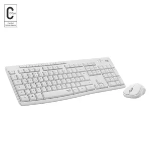 Bezvadu tastatūras un peles komplekts Logitech MK295 Silent pilna izmēra QWERTY RF bezvadu Baltā