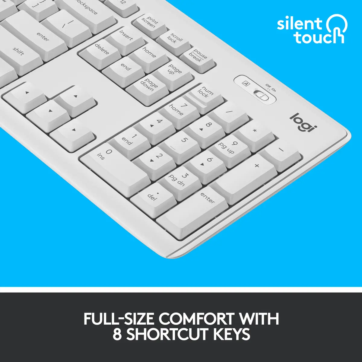 Logitech MK295 Silent bezvadu komplekts Photo 8