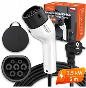 Zenwire Electric Vehicle Charging Cable Type 2 230V 3.7kW 5m