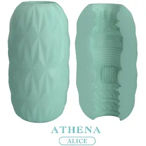 PRETTY LOVE ATHENA ALICE Мастурбатор мужской бирюзовый TPR водонепроницаемый компактный