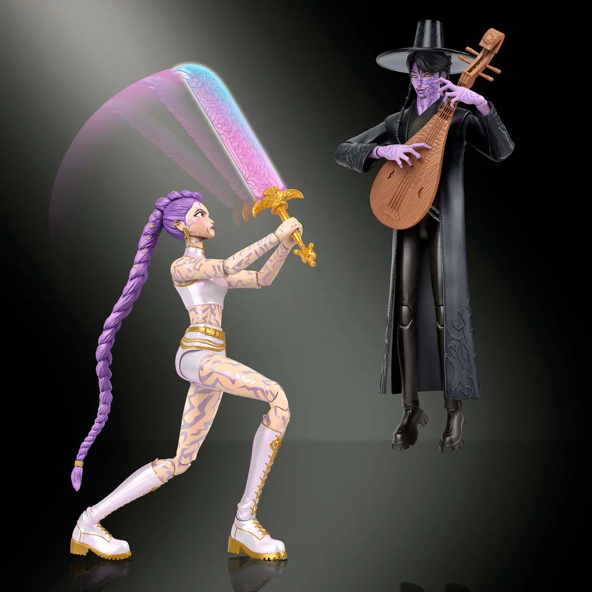 Mattel KPop Demon Hunters Rumi & Jinu Figure Set Photo 3