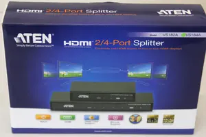 ATEN VS184A 4 portu 4K HDMI sadalītājs ar metāla korpusu, HDCP 1.4, 3D un 10.2 Gbps datu pārraides ātrumu
