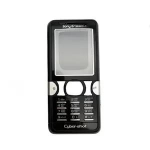 Sony Ericsson K550i Oriģināls pilns korpuss melnā un sudraba krāsā Lietots A klases stāvoklis bez pogām un akumulatora vāciņa