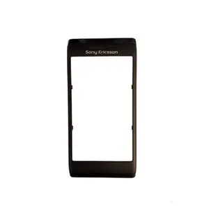 Oriģinālā Sony Ericsson Aino U10 U10i priekšējā korpusa paneļa melnā krāsā