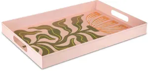 RITUALI DOMESTICI FLORIGRAFIA Medium Pink Serving Tray U31502134A93