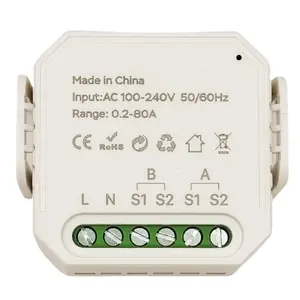 TUYA Smart Energy Meter HS084097, 2-Pole, 80A, Wi-Fi Connectivity