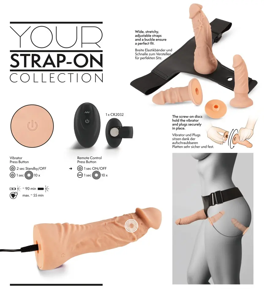 Набор Strap-On Set RC Vibe 2 Dildos от Your Strap-on Collection Photo 16