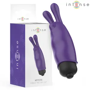 INTENSE Mystic Purple Vibrating Bullet Toy with Dual Stimulating Ears Waterproof Silicone
