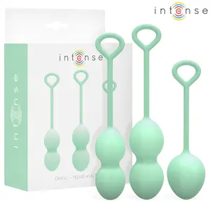 INTENSE Charli Kegel Ball Kit Light Jade Green набор тренажеров Кегеля из медицинского силикона с 3 весами для мышц тазового дна