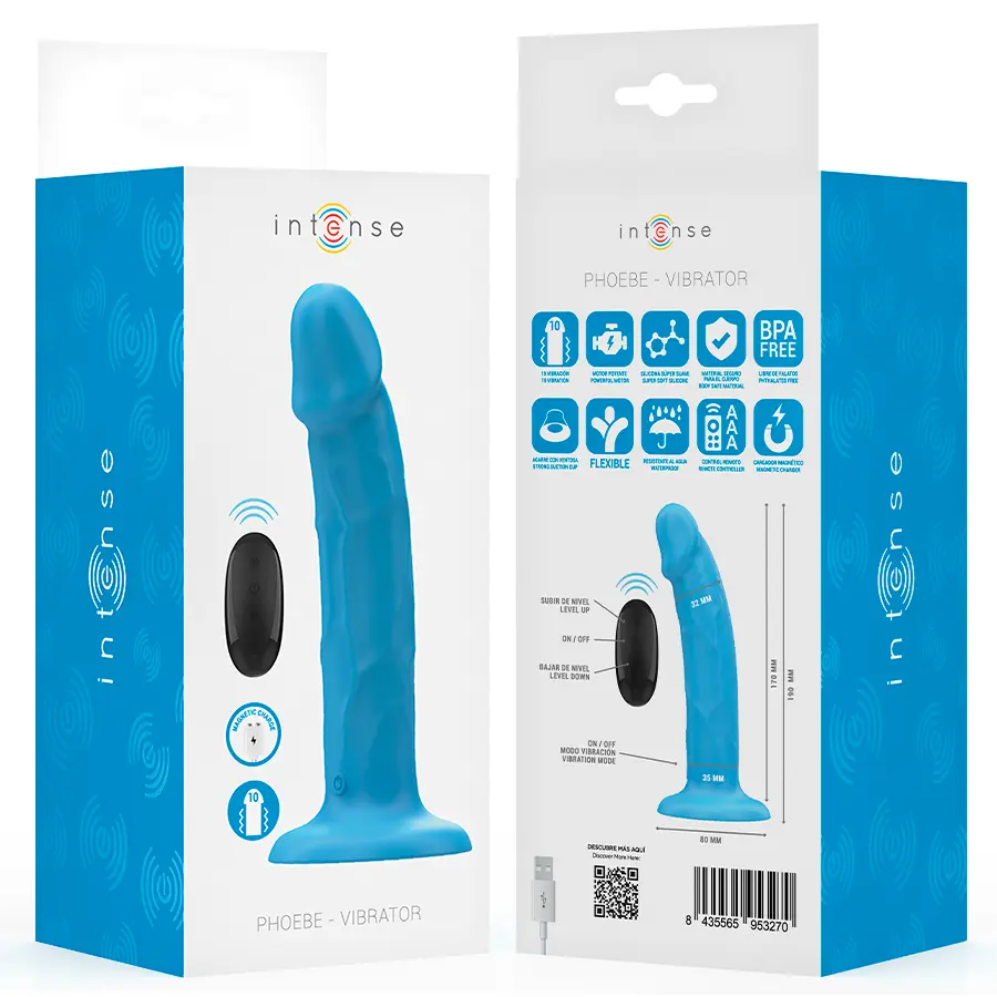 INTENSE Phoebe Reālistisks vibrators ar tālvadības pulti Photo 8