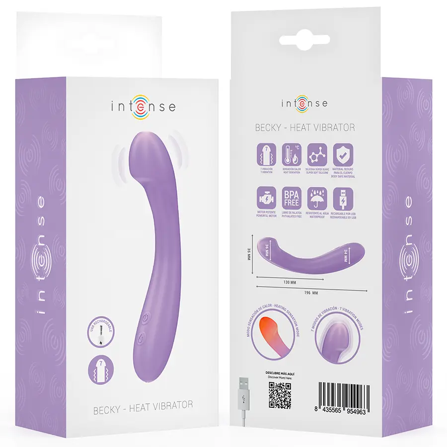 INTENSE BECKY Heatable Vibrator - Purple Photo 8