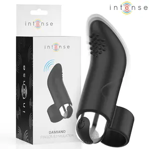 INTENSE Damiano Rechargeable Finger Stimulator with 7 Vibration Modes, 3 Speeds, Waterproof Design, USB Rechargeable, and Body-Safe Silicone