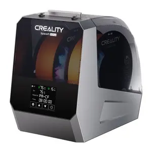 Creality Space Pi V2 Plus dual-spool filament dryer 45℃-75℃ with 160W PTC heating, 360° hot-air circulation, LCD touchscreen and 12 material presets