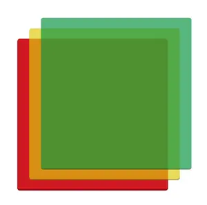 Creality Falcon Series Transparent Acrylic Sheets Set 10pcs 300x300x3mm Green Red Yellow