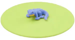 Silicone Glass Lid My Lid Lucky Lurch Light Green Diameter 10.4 cm