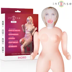 INTENSE BODIES & MASTURBATORS Надувная кукла Ingrid 1.45 м с тремя отверстиями и 3D грудью