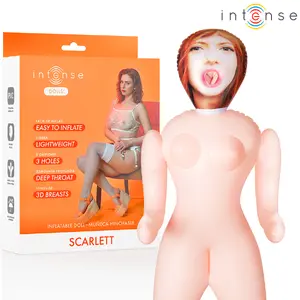 INTENSE Надувная кукла Scarlett с тремя отверстиями и 3D грудью из ПВХ