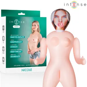 INTENSE BODIES & MASTURBATORS Надувная кукла Nicole с тремя отверстиями 1.45 м ПВХ