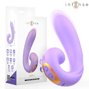 INTENSE HIGH TECH Meryl Dubultās vibrācijas klitora un G punkta stimulators ar 10 vibrācijas režīmiem un USB uzlādi