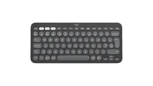 Logitech Pebble Keys 2 K380s Mini Wireless Bluetooth Keyboard Scissor Keys QWERTY UK English Graphite