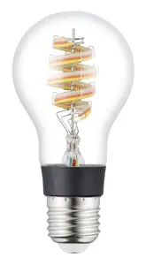 EGLO 110404 Smart Bulb E27 A60 RGBW 7.5W 806lm Transparent Glass