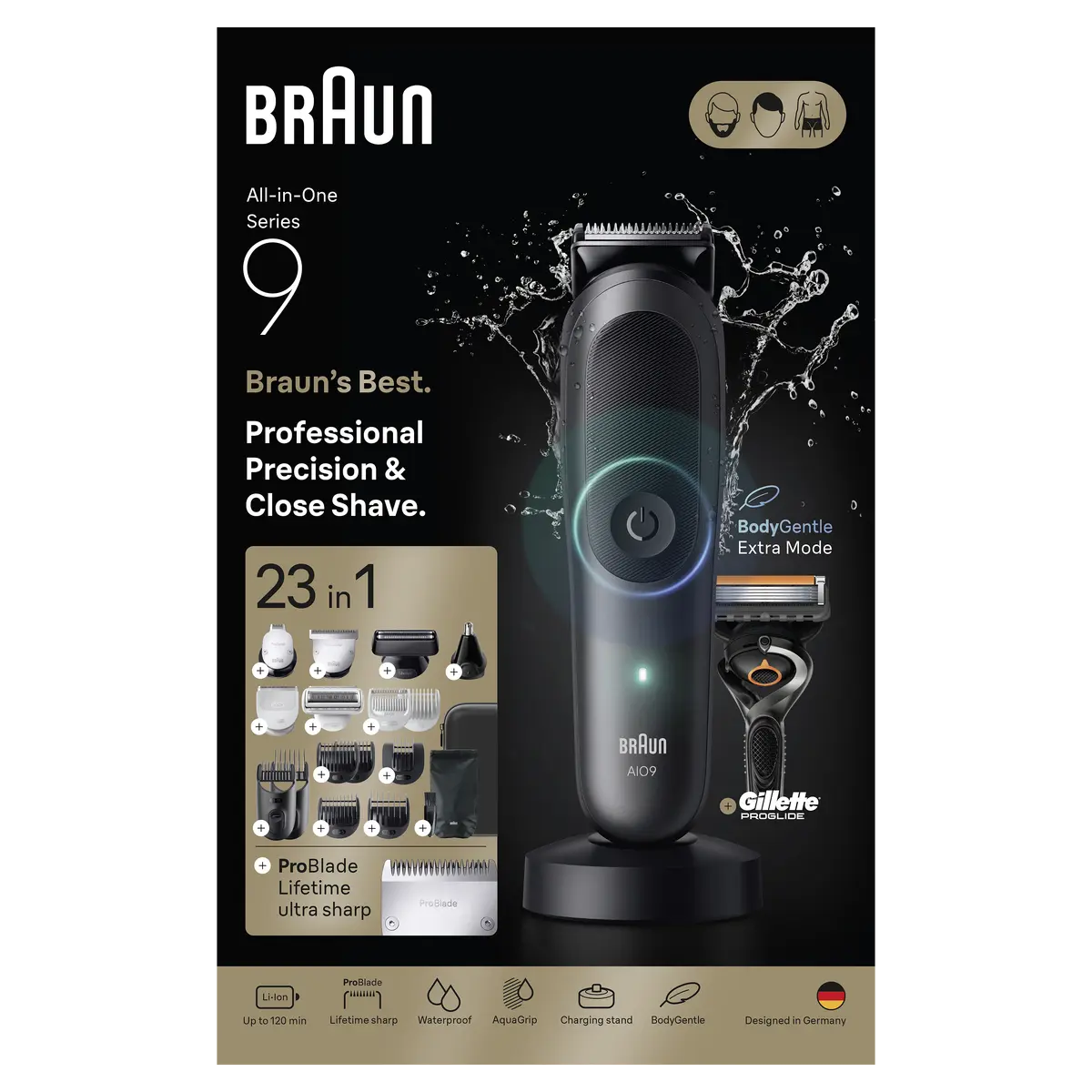 Braun AIO9520 Trimmera Komplekts Viss Vienā Photo 4