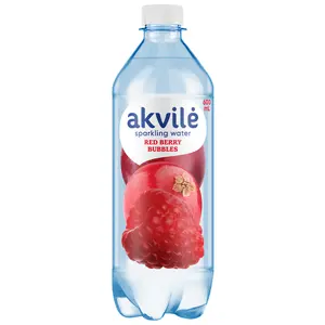 Столовая газированная вода Akvilė с красными ягодами 0.6Л ПЭТ