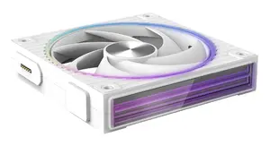 Zalman ZM-DF120 WHITE Computer Cooling System Motherboard Fan 12.4 cm 800 to 2300 RPM Ball Bearing
