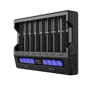 XTAR VC8SSET Battery Charger USB-C for 3.7V and 1.2V Batteries