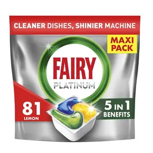 Таблетки для посудомоечной машины FAIRY Platinum, 81 штука, эффективная формула для удаления жира