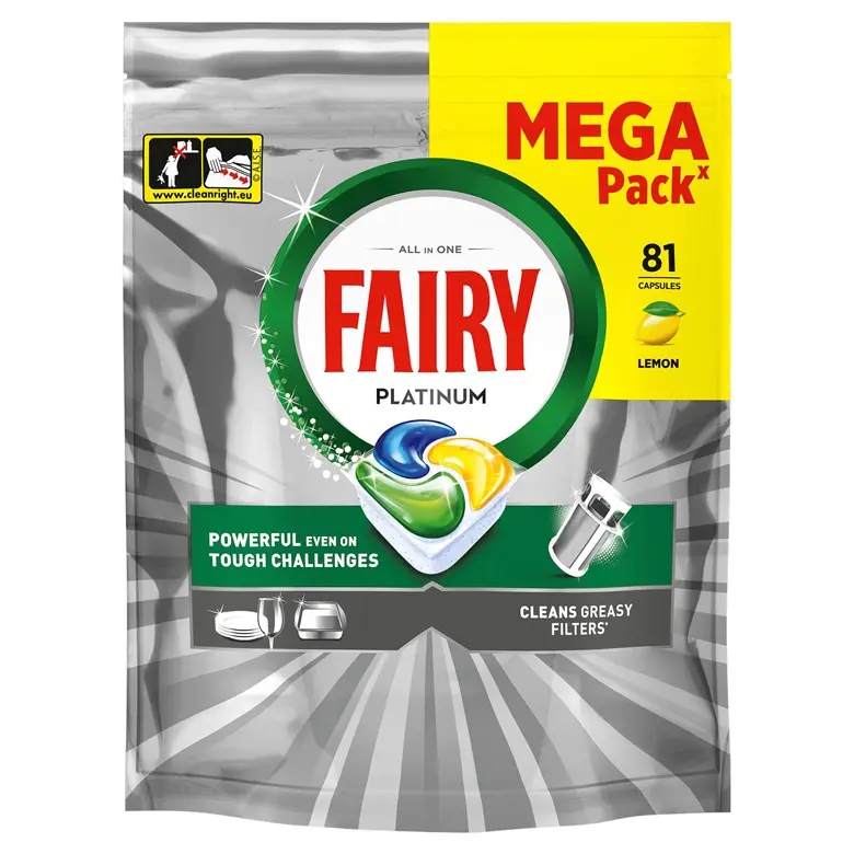 FAIRY Platinum trauku mazgājamās mašīnas tabletes, 81 gab Photo 2