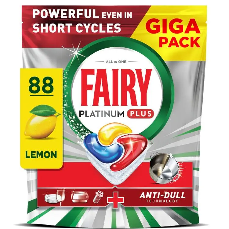FAIRY Platinum Plus All in 1 Dishwasher Capsules 88 pcs. Photo 2