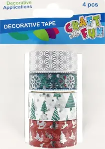 Craft with Fun Decorative Ribbon Mix 4M 4pcs CFBN410