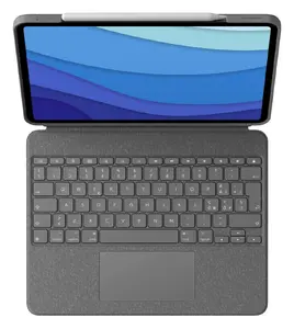 Logitech Combo Touch Keyboard and Folio Case with Trackpad Backlit Italian QWERTY Layout Smart Connector Grey