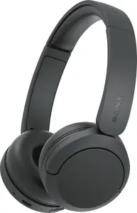 Sony WH-CH530 Wireless On-Ear Bluetooth Headphones, Black, AI Noise Reduction, 55-Hour Battery Life, Multipoint Connection, DSEE Audio Enhancement