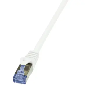 LogiLink 10m Cat6a S/FTP Сетевой Кабель RJ-45 Папа-Папа Белый