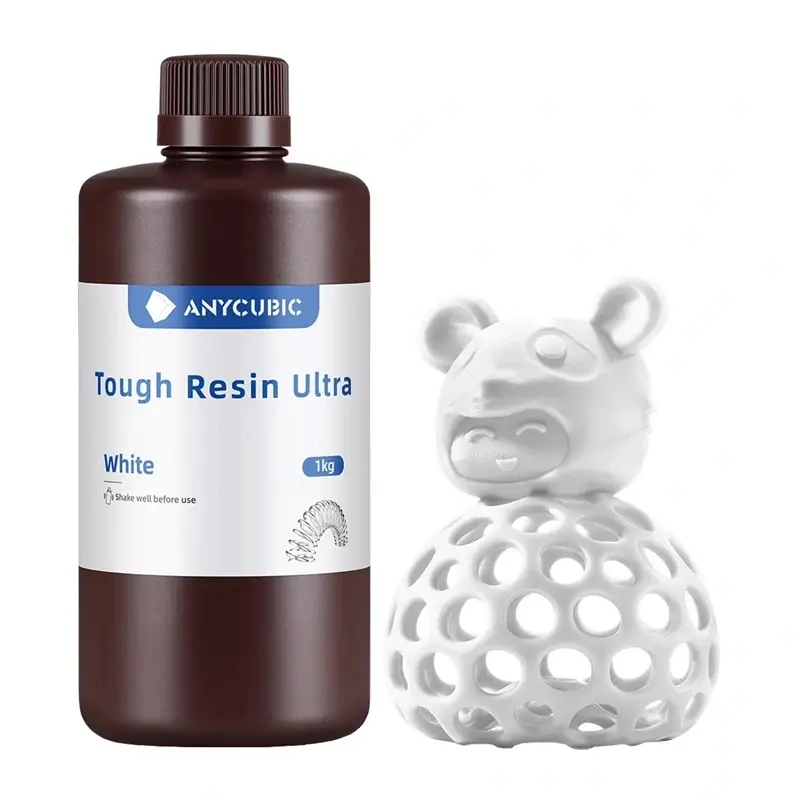AnyCubic Tough Resin Ultra balta 3D