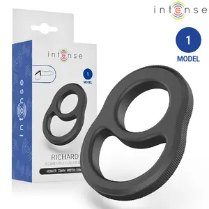 INTENSE FOR HIM RICHARD DOUBLE PENIS RING MODEL 1 Dual Ring Ergonomic Soft-Touch Flexible