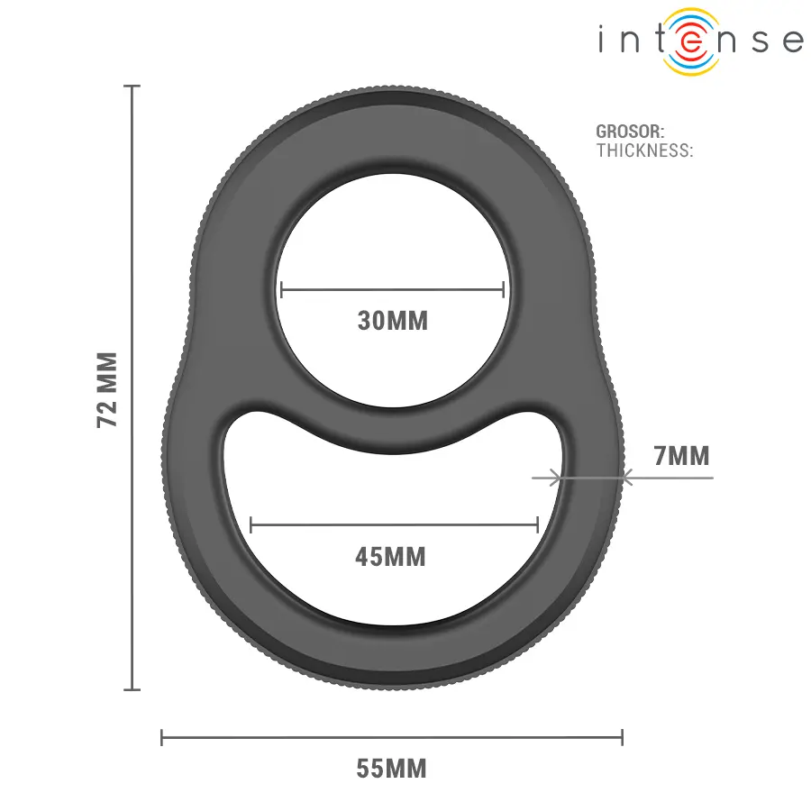 INTENSE FOR HIM RICHARD DOUBLE PENIS RING MODEL 1 Photo 6