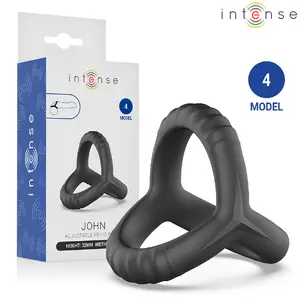 INTENSE FOR HIM JOHN Model 4 Adjustable Triple Penis Ring with Soft-Touch Flexible Material