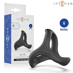 INTENSE FOR HIM ALFIE ADJUSTABLE TRIPLE PENIS RING MODEL 6 with ergonomic curved structure, flexible soft-touch silicone, and balanced support
