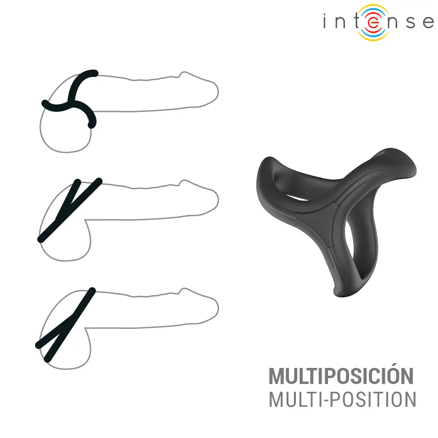 INTENSE FOR HIM ALFIE ADJUSTABLE TRIPLE PENIS RING MODEL 6 Photo 3