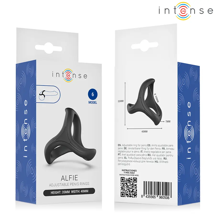 INTENSE FOR HIM ALFIE ADJUSTABLE TRIPLE PENIS RING MODEL 6 Photo 5