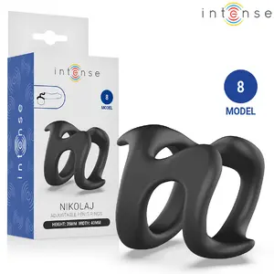 INTENSE FOR HIM Nikolaj Model 8 Adjustable Penis Ring with U-shaped Design and Textured Arms